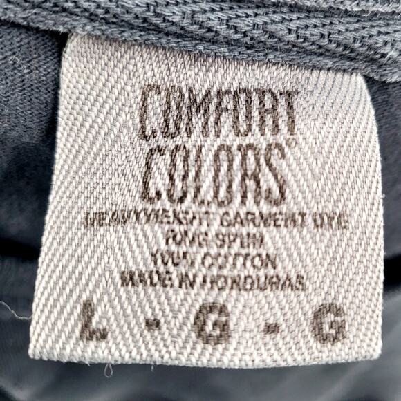 Comfort Colors Black Access Uniforms Ink 100% Cotton T-Shirt Men’s Size L - Picture 4 of 5